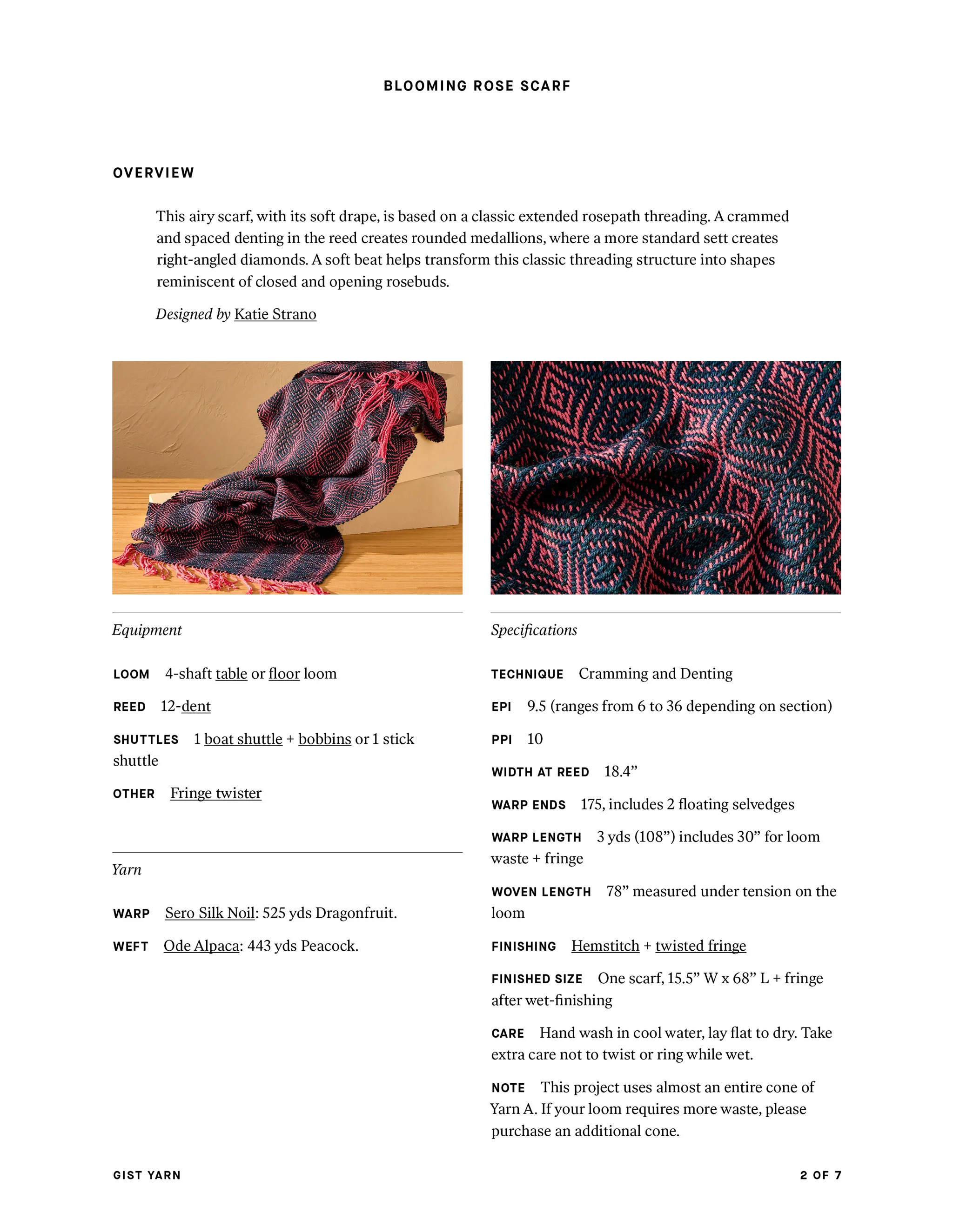 Blooming Rose Scarf - Image 7