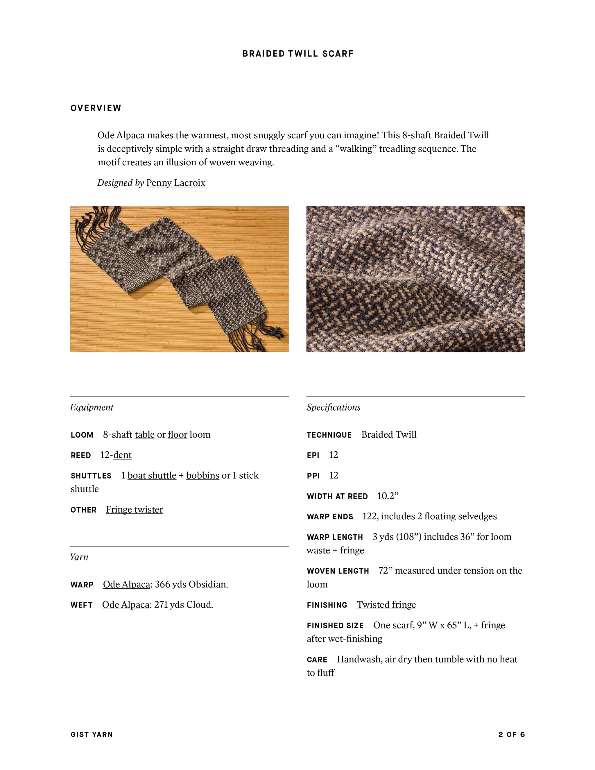 Braided Twill Scarf - Image 7