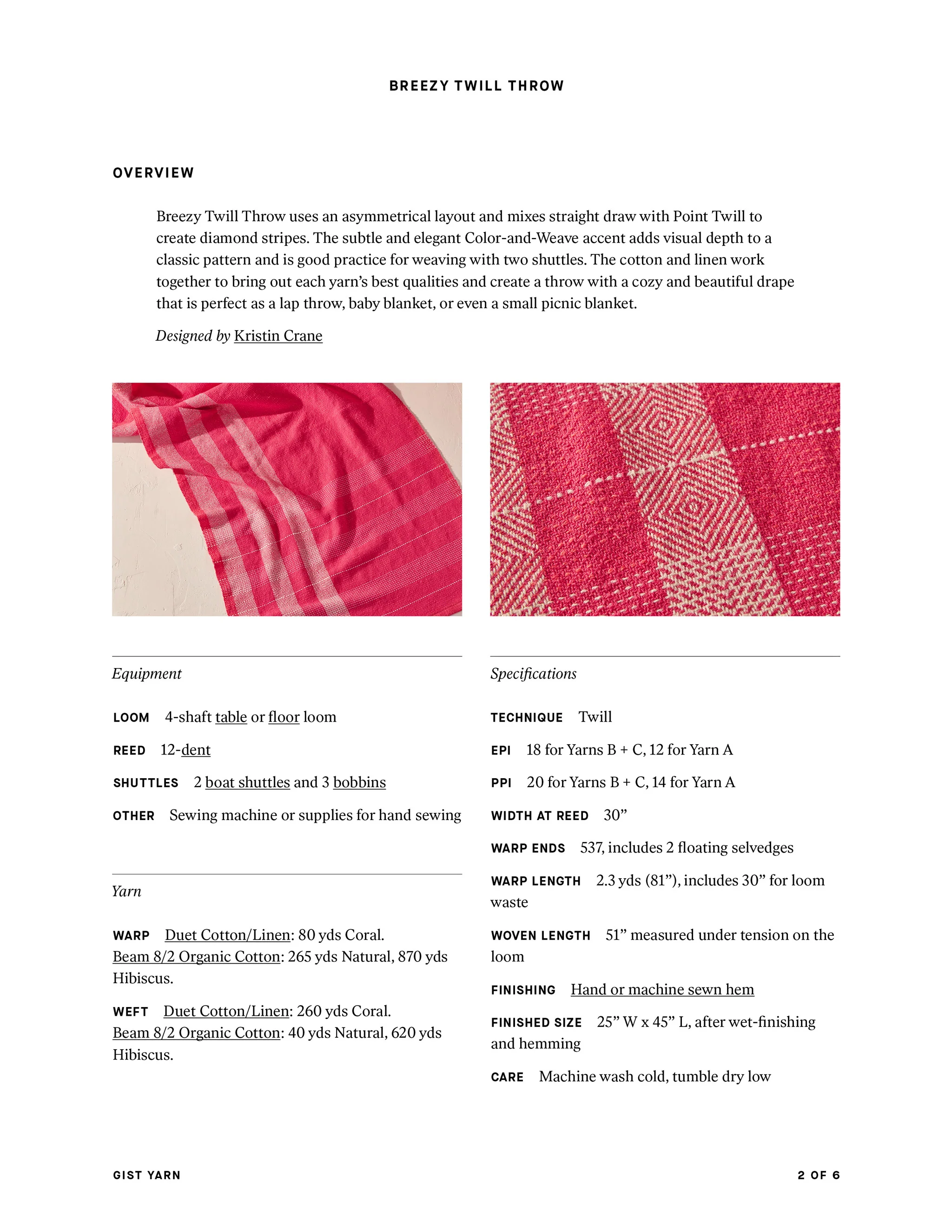 Breezy Twill Throw - Image 5