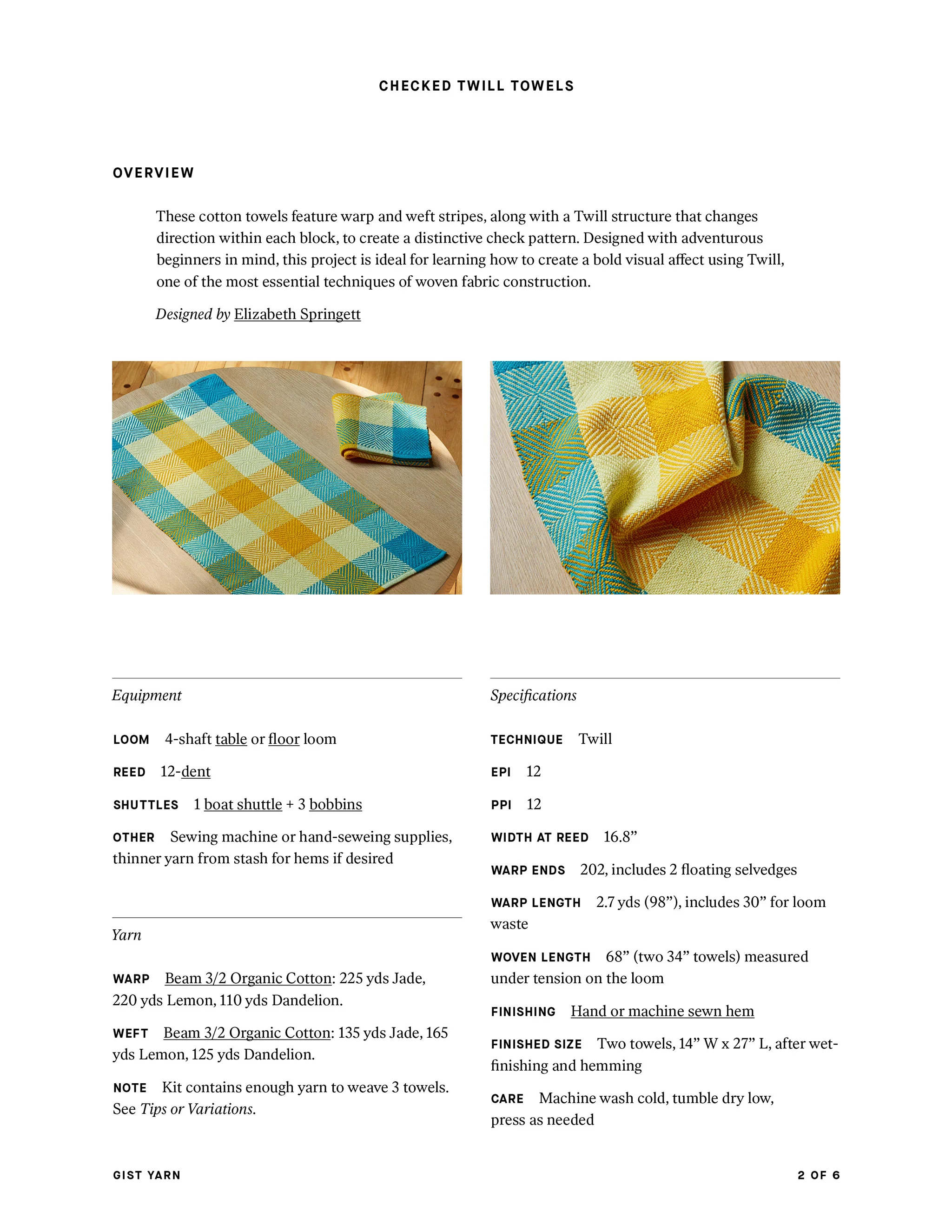 Checked Twill Towels - Image 5