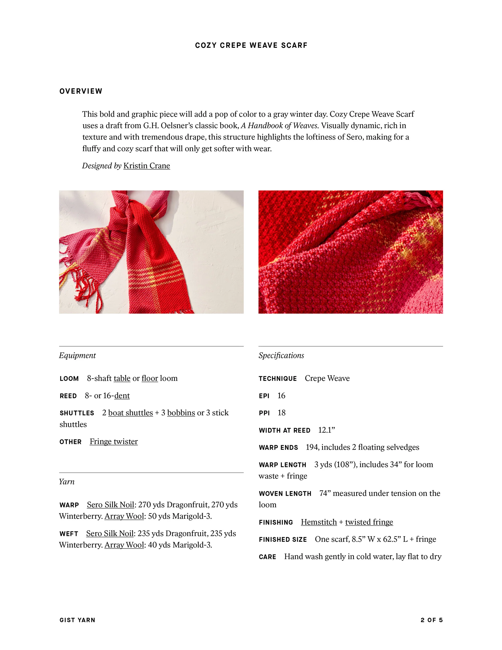 Cozy Crepe Weave Scarf - Image 8
