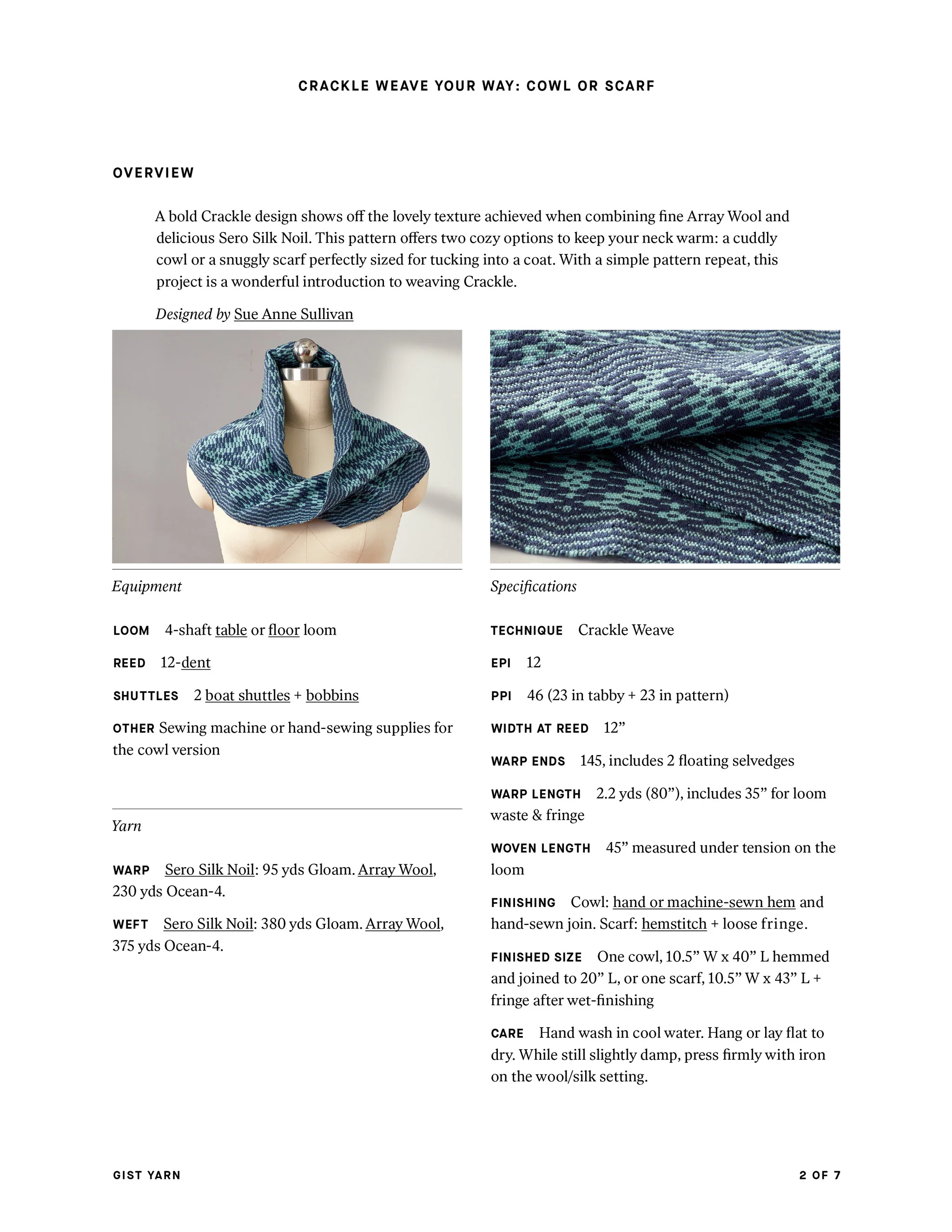 Crackle Weave Your Way: Cowl or Scarf - Image 6