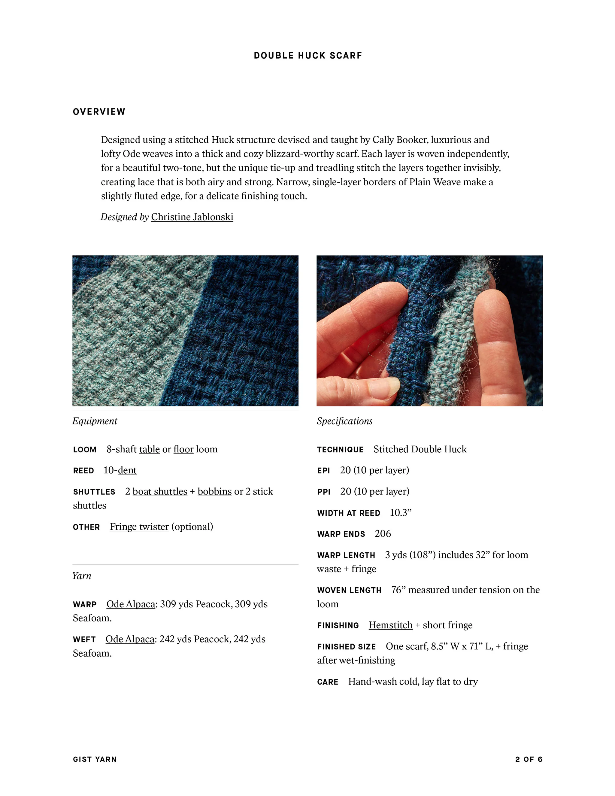 Double Huck Scarf - Image 7