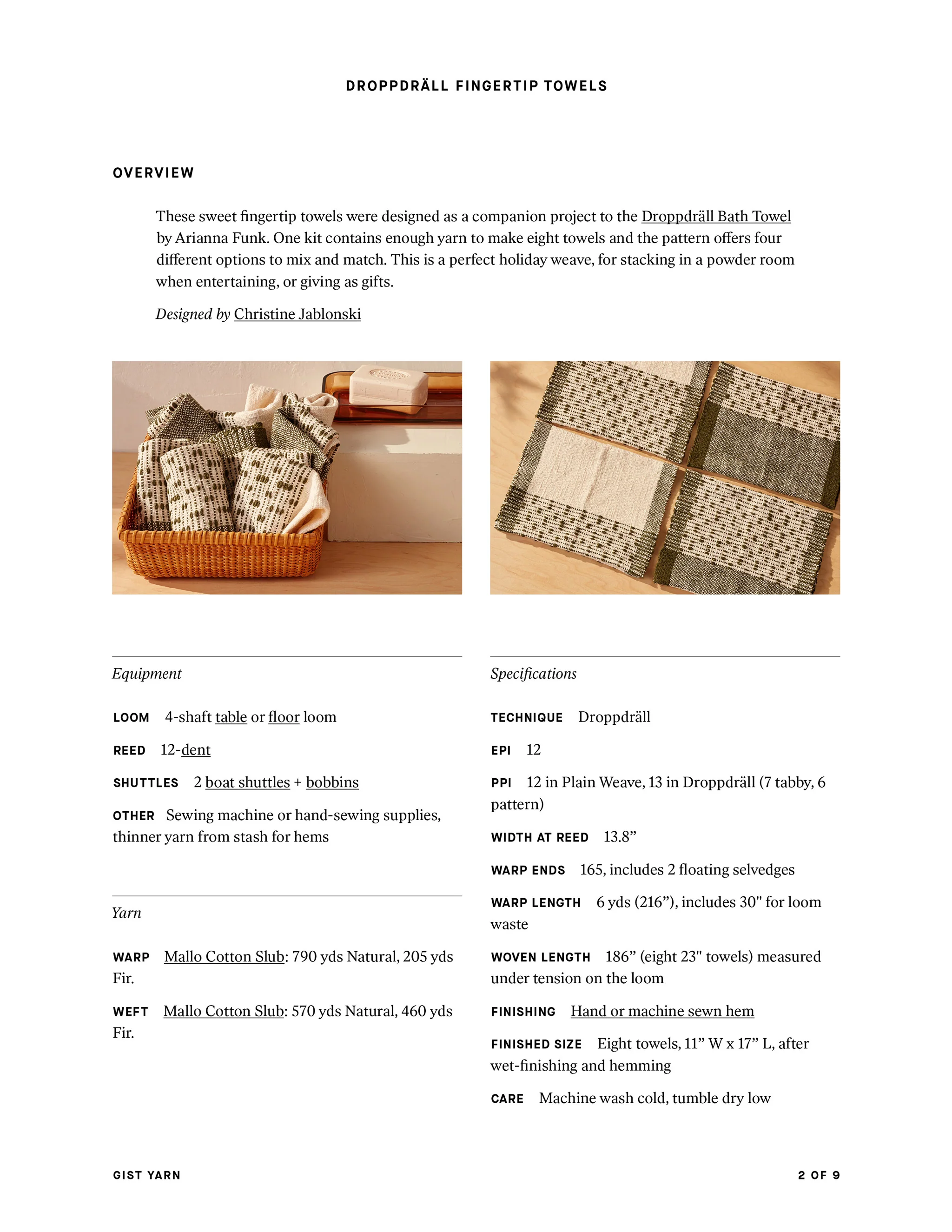 Droppdräll Fingertip Towels - Image 7