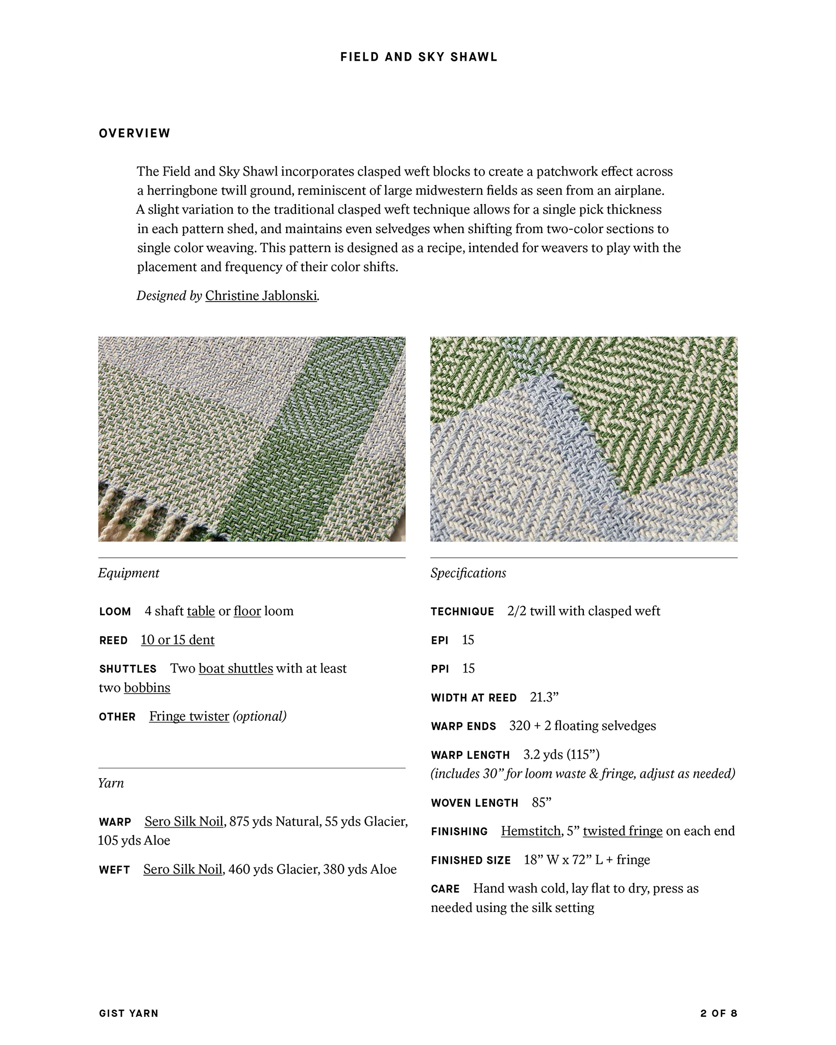 Field and Sky Shawl - Image 6