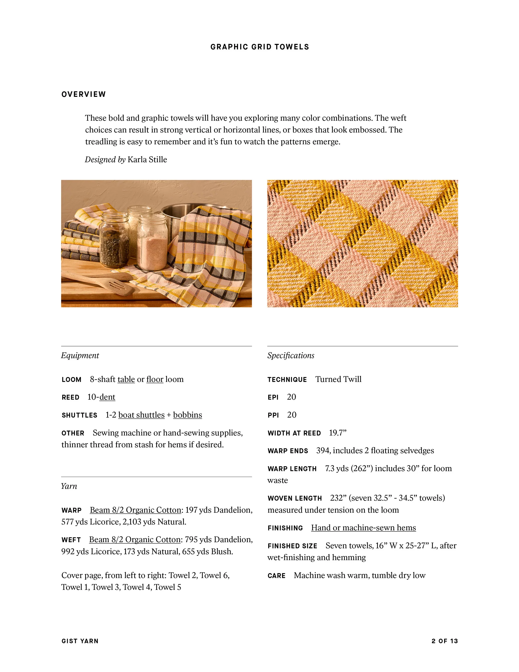 Graphic Grid Towels - Image 9