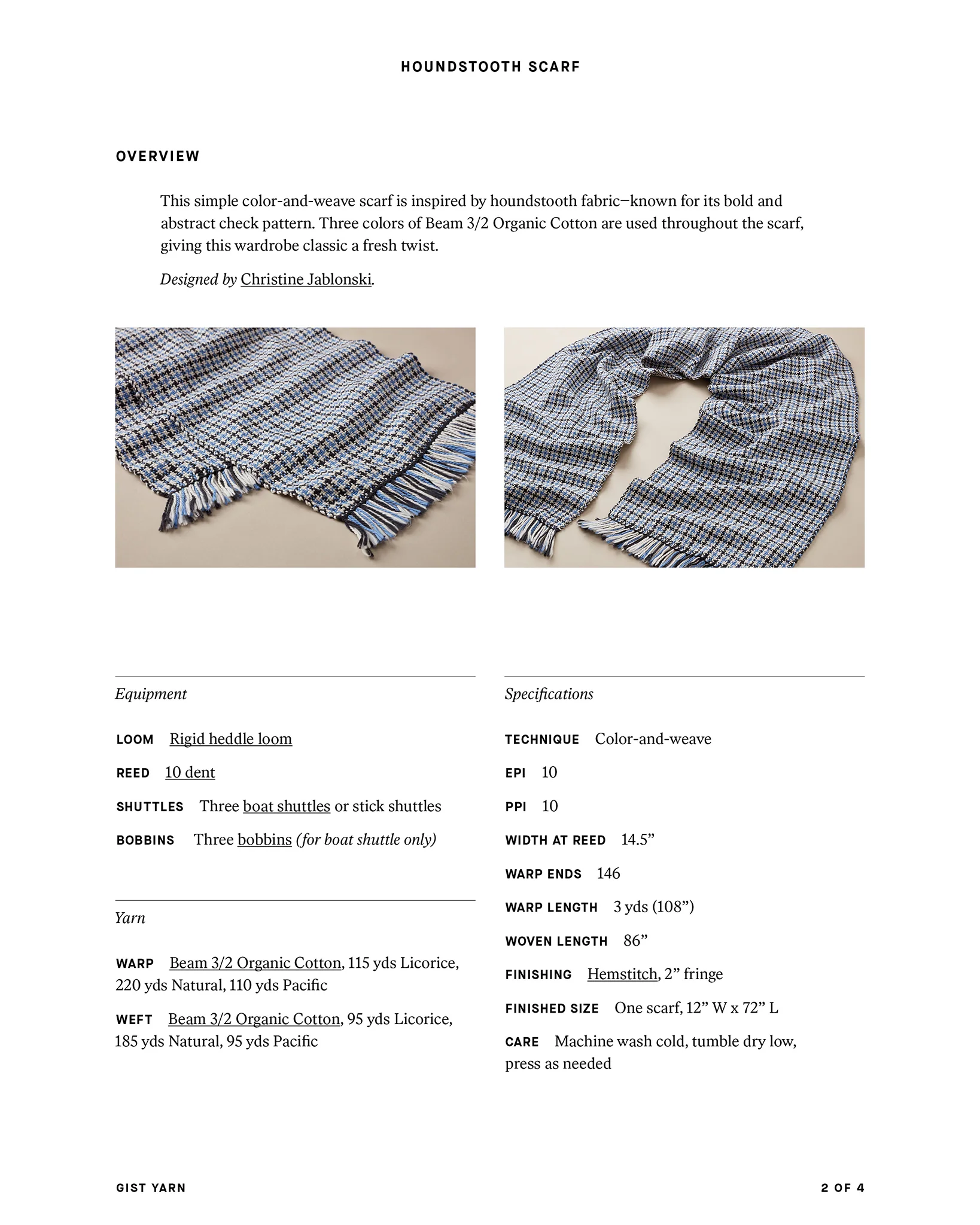 Houndstooth Scarf - Image 4