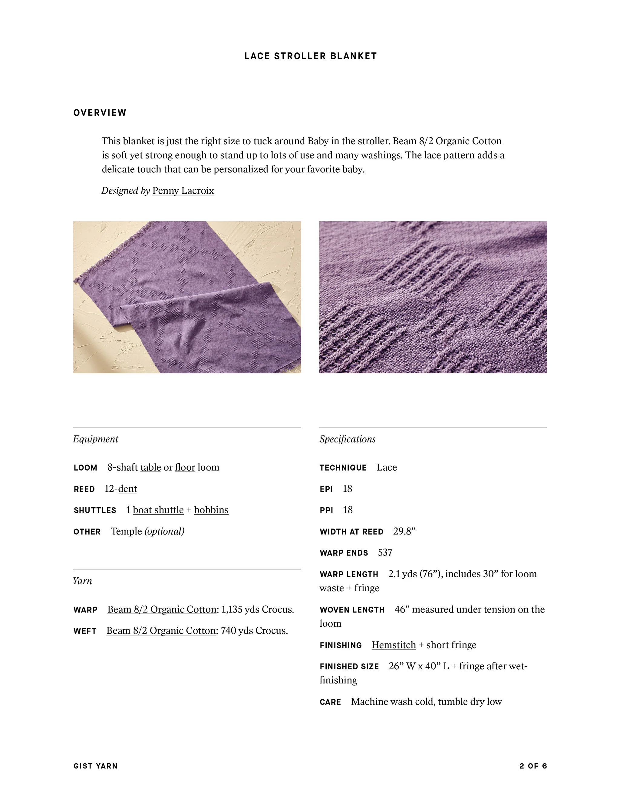 Lace Stroller Blanket - Image 7