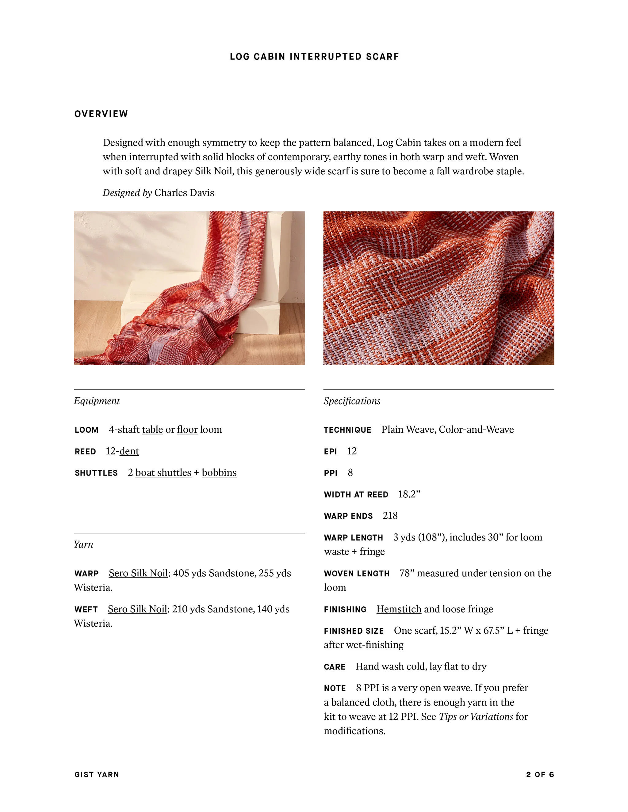 Log Cabin Interrupted Scarf - Image 9