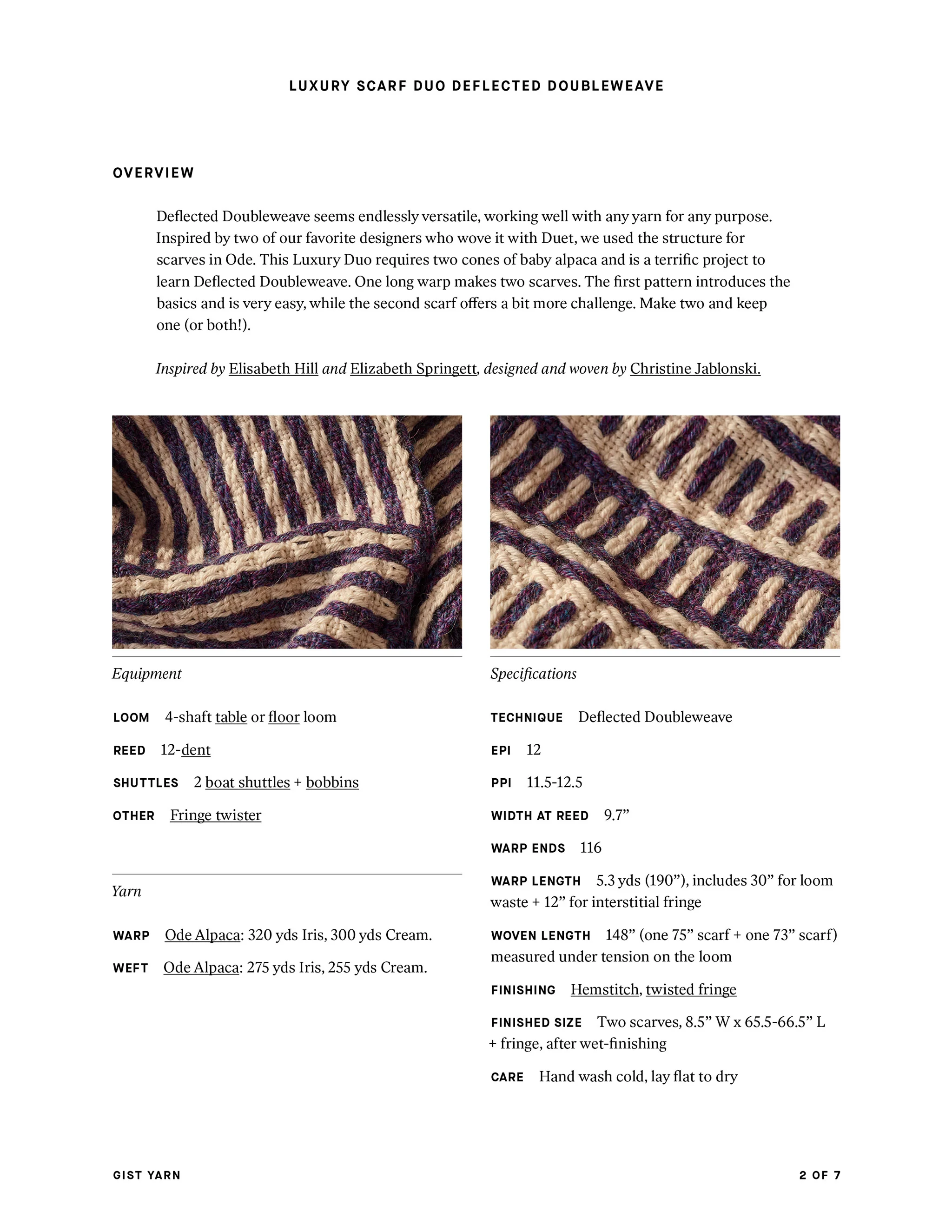 Luxury Scarf Duo: Deflected Doubleweave - Image 7