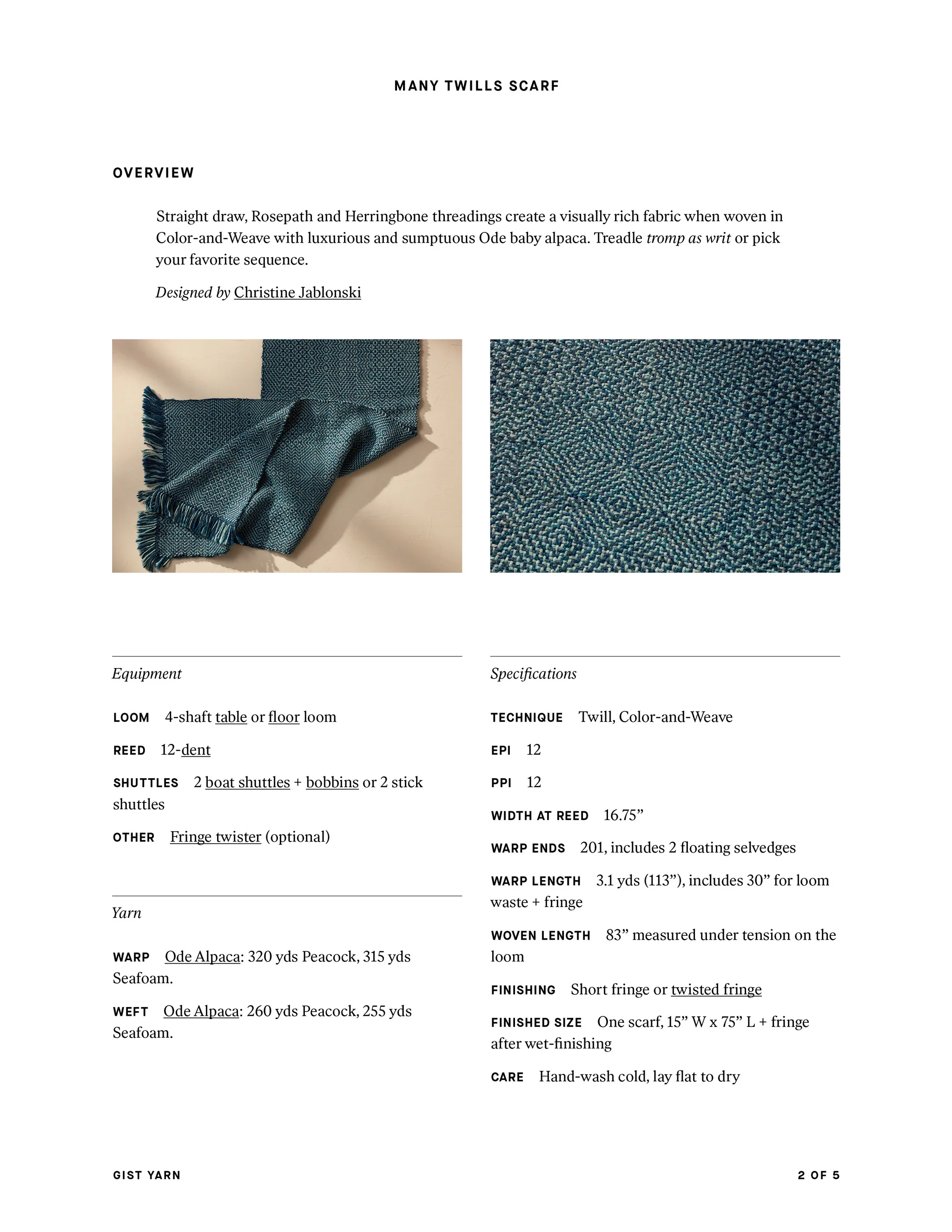 Many Twills Scarf - Image 6