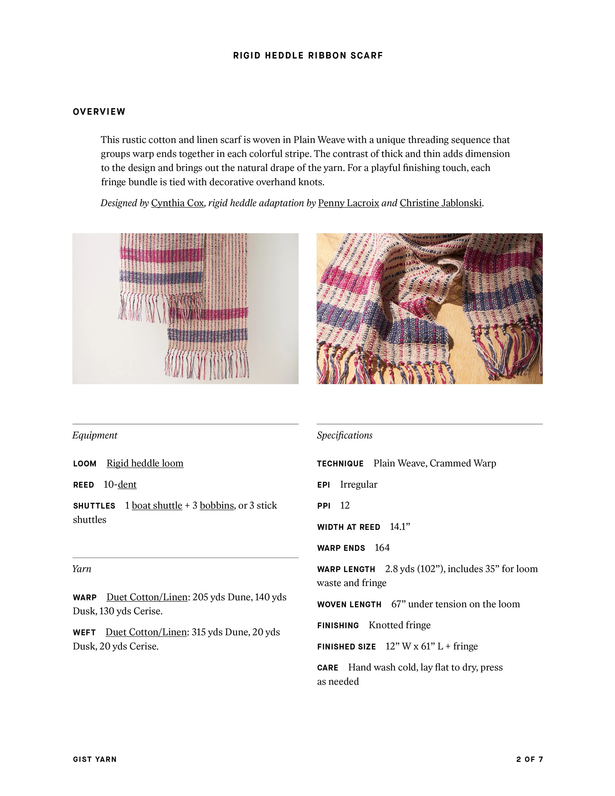Rigid Heddle Ribbon Scarf - Image 5