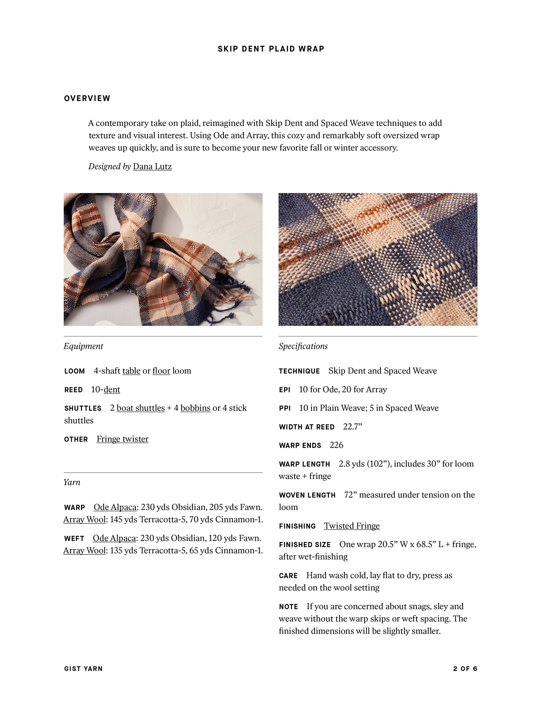 Skip Dent Plaid Wrap - Image 9