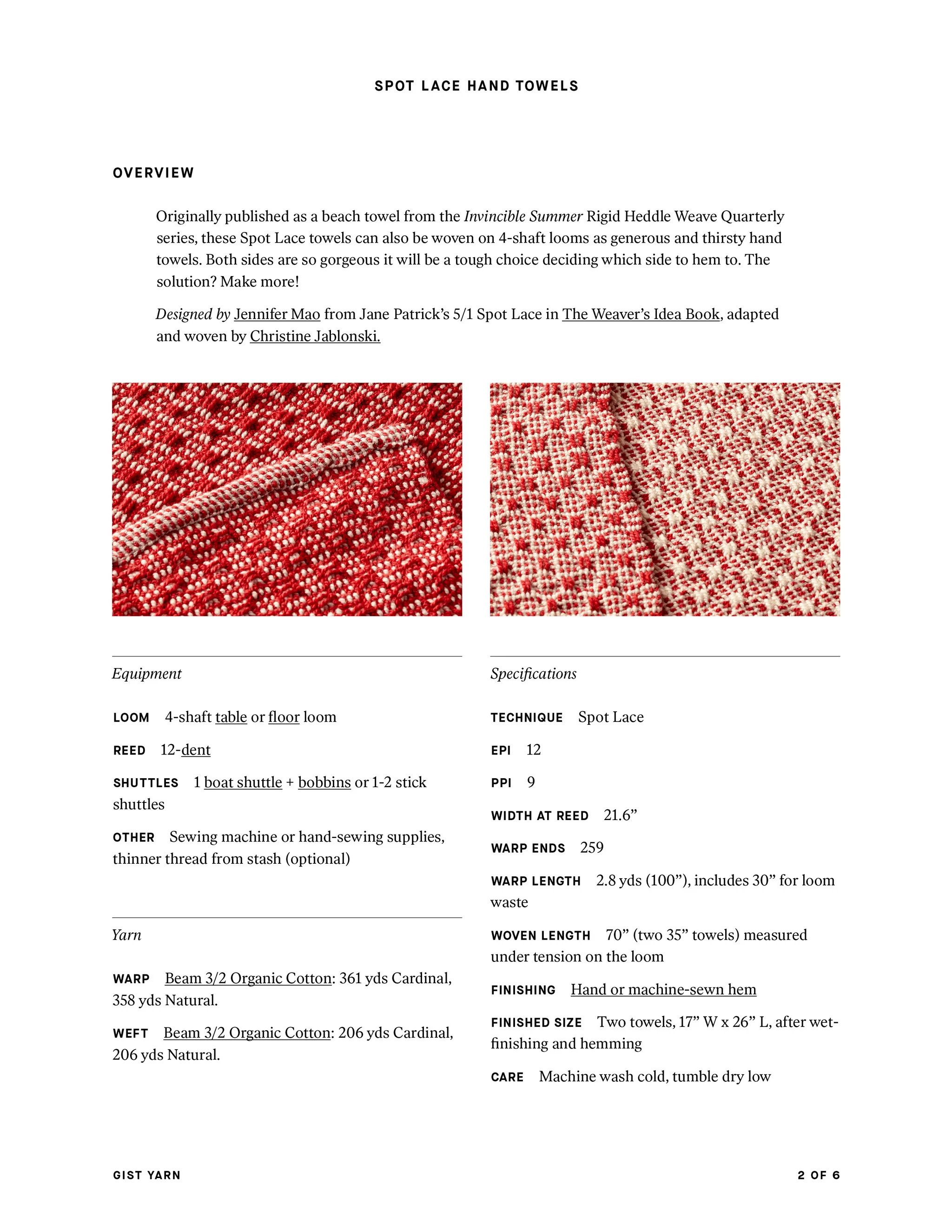 Spot Lace Hand Towels - Image 10