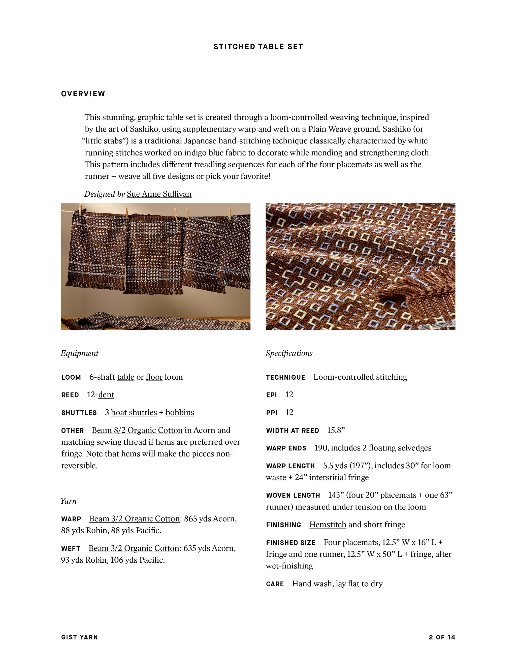 Stitched Table Set - Image 8