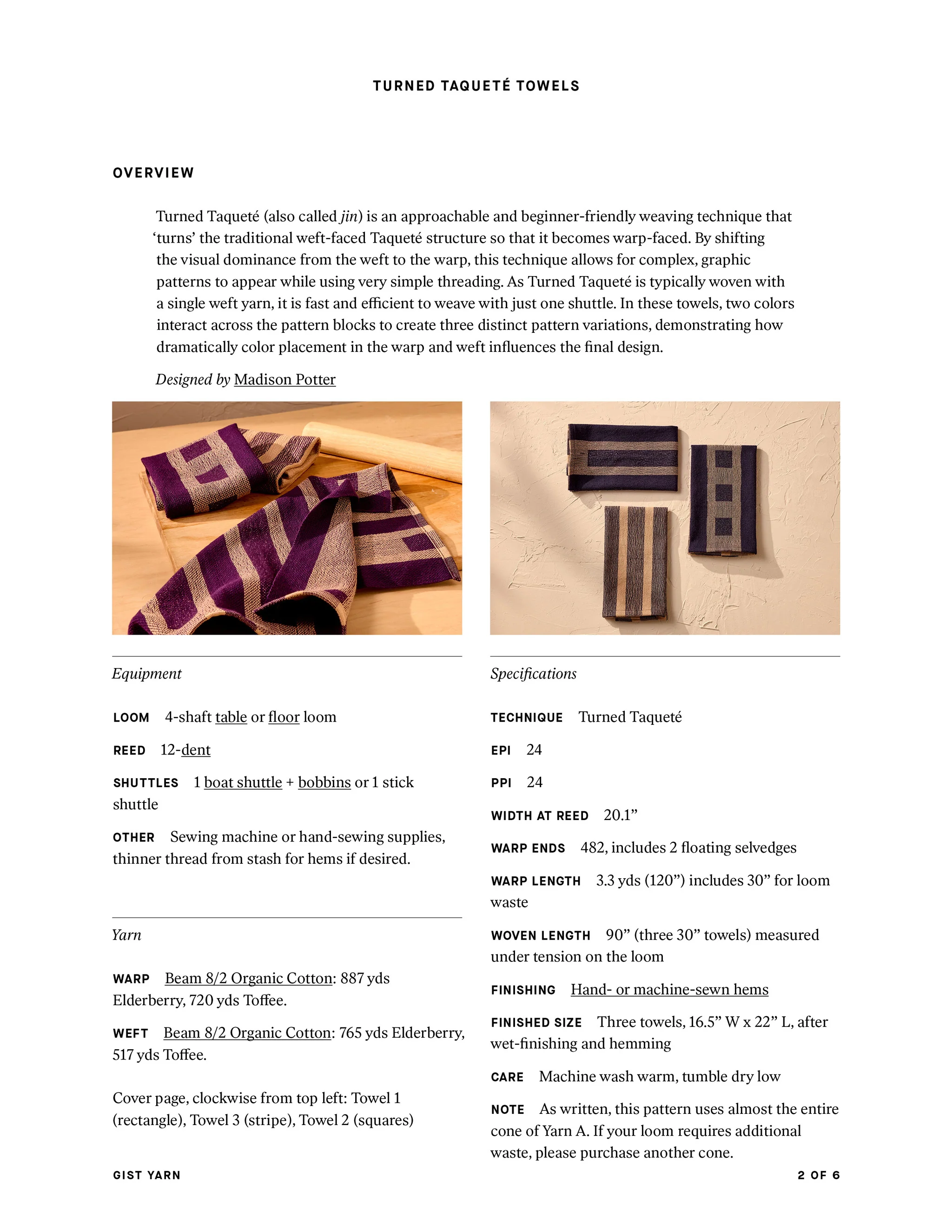 Turned Taqueté Towels - Image 10