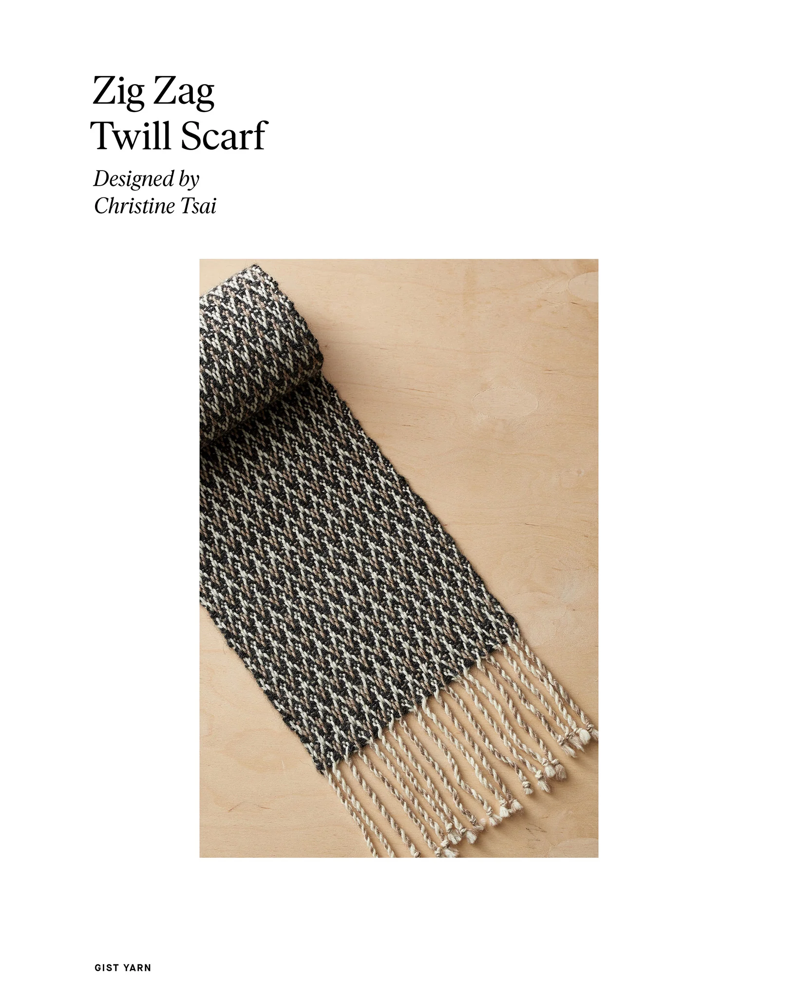 Zig Zag Twill Scarf - Image 4